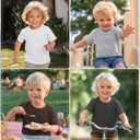 Custoneei 6 Pack Toddler Boys Shirts Summer Tees, 6-Color, 18-24 Months