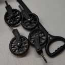 Collapsible Wagon, Portable Folding Wagons Carts with Wheels Foldable, 360lbs Heavy Duty Utility Cart with Cup Holders for Beach Grocery Camping Garden (120L)