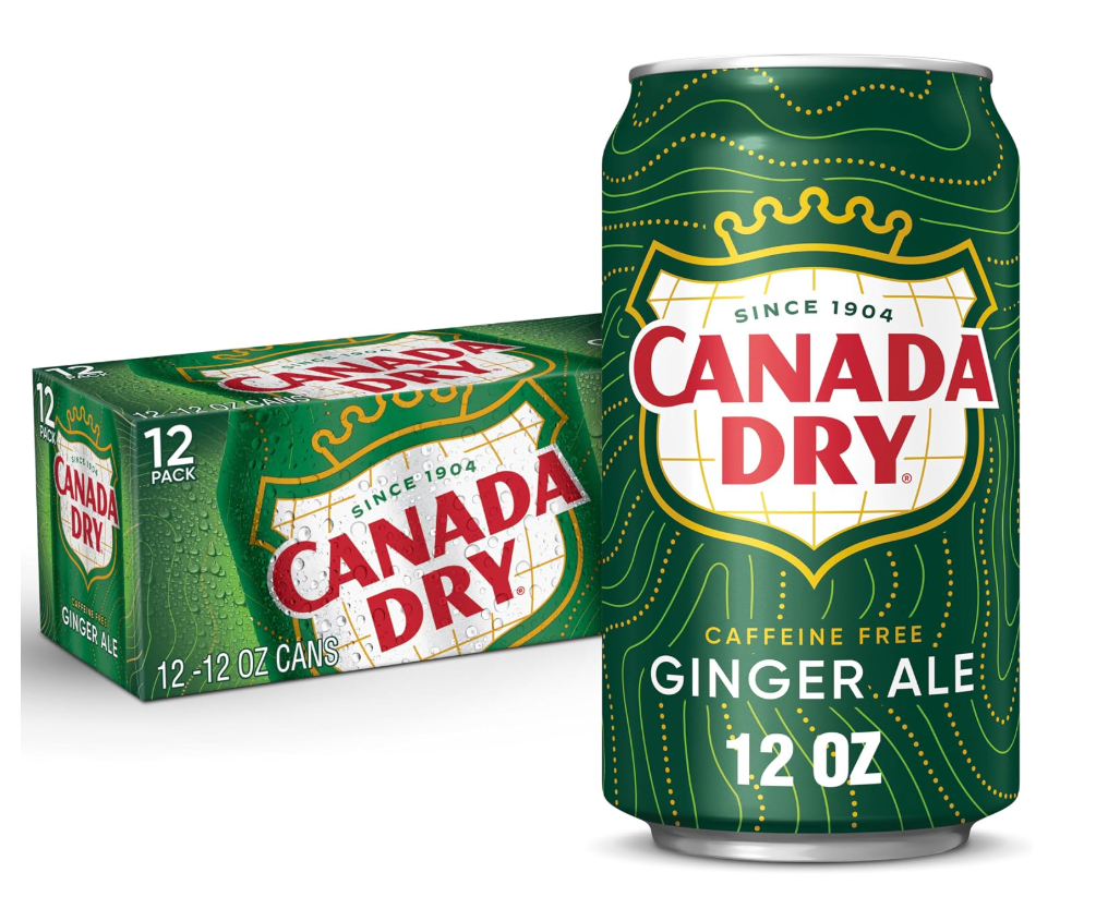 Canada Dry Ginger Ale Soda, 12 Oz Cans, 12 Count