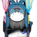 YOREPEK Lacrosse Bag, Large Capacity Lacrosse Backpack Holds Field Hockey Equipment, Two Stick Holders, Separate Cleats Compartment (BLUE)