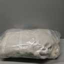 Boho Blackout Curtains 72 Inches Long Beige Linen Blend 2 Panels with Tassels and Cotton Embroidery, Farmhouse Vintage Rustic Rod Pocket Drapes for Living Room or Bedroom