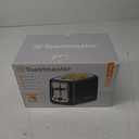 Toastmaster 2-Slice Toaster - Black with Stainless Steel - Kitchen Essential for Sandwich Bread & Breakfast Toast - Toaster with Wide Slots, High Rise Toast Lift & Cool-Touch Exterior