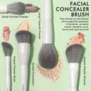 20 Pcs Pro Grade Makeup Brushes Set with Dense Ultra Soft Vegan Bristle,Elegant Design Make up Brushes for Powder, Foundation,Bronzer,Highlight,Face Blending Contour, Concealer, Eye shadow