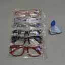 CCVOO 6 Pack Blue Light Blocking Reading Glasses, Anti Headache/Glare/Eye Strain Readers Computer Eyeglasses Women/Men (6 Pack Mix,3.00)