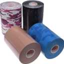 Kinesiology Tape Extra Wide 2 inch 4 inch x 16.4 feet Roll Waterproof Latex Free Athletic for Pain Relief, Muscle Support, Recovery