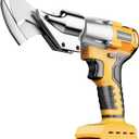 Cordless Metal Shears Compatible with DeWalt 20V Max Batteries, Brushless Motor 400Nm Torque, 14GA Steel Cutter, 360 Rotating Head, LED Light, Multi-Material Cutting (Tool Only, No Battery)