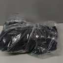 Kaximil Women's Square Neck Ruffle Hem Mini Dress Ruched Waist Short Party Dresses (Black, Extra Large)