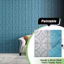 Art3d Drop Ceiling Tiles 2x2, Glue-up Ceiling Panel, Fancy Classic Style, Argent Silver