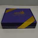 9" Oak Wood Lazy Susan Turntable Organizer for Cabinet, Round Wooden Farmhouse Lazy Susan Organization and Storage for Dining Table, Pantry, Kitchen, Countertop, Cupboard,Home Decor (Brown & Black)