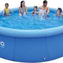 DIMAR GARDEN 12ft x 36in Inflatable Swimming Pool, Outdoor Round Top Ring Above Ground Pools