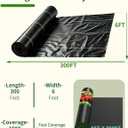 6FT x 300FT 3.2oz Heavy Duty Woven Weed Barrier Fabric
