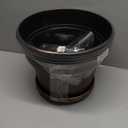 Plant Planters Pots Set of 4 Pack 13 InchLarge Plastic Flower Pot For Indoor Plants With Drainage Holes & Trays, Resin Decorative Container Sets With Saucer For House Outdoor Garden Plant Copper