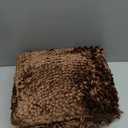 Yimobra Toilet Rugs U Shaped Washable, Extra Thick Soft Absorbent Chenille Contour Bathroom Rugs for Toilet 24x20 Inch, Quick Dry Non Slip Toilet Mat for Bath Floor, Brown