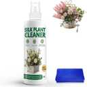 8.5 Oz Silk Plant Cleaner, Silk Flower Cleaner Spray no Wipe, Artificial Plant Cleaner, Quick-Drying and Streak-Free, Instantly Restores Shine, Suitable for Artificial Plants and Flowers