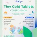 Hylands Baby Tiny Cold Tablets, Day and Night Value Pack, Infant and Baby Cold Medicine, Decongestant, Runny Nose and Cough Relief, 250 Quick-Dissolving Tablets