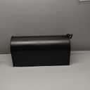 Architectural Mailboxes Admiral Rust-Proof Aluminum Metal Post Mounted Mail Box for Outside, Black, Large Curbside Mailbox, USPS Approved for Residential Delivery
