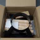 Christmas Tree Stand for Real Tree Black Metal Christmas Tree Holder for 10ft Tree Fits Up to 4.9" Xmas Tree Trunks Xmas Party Decoration