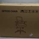 Ergonomic Rolling Comfy Computer Office Desk Task with Removable Armrests Adjustable Height for Big People Home Study Work