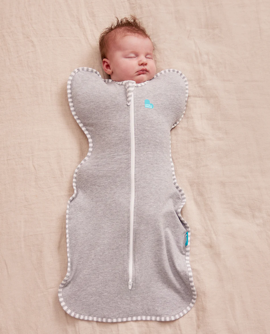 Love To Dream Inbakerslaapzak Swaddle Up Original Medium 6-8, 5 KG 1.0 Tog (20°C - 24°C) Grey Fase 1