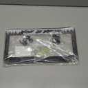 Moon Forest Wolf License Plate Frames - 2 Pack Cool Starry Sky License Plate Holder, Stainless Steel Rust-Proof Waterproof Car Decorative Tag Frame with Screws Fasteners Caps