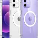 FNTCASE for iPhone 12 Case Clear: iPhone 12 Pro Case Magnetic Phone Cases Compatible with Magsafe Slim Anti Yellowing Military Grade Drop Protection Rugged Protective Transparent Cover (A-Clear)
