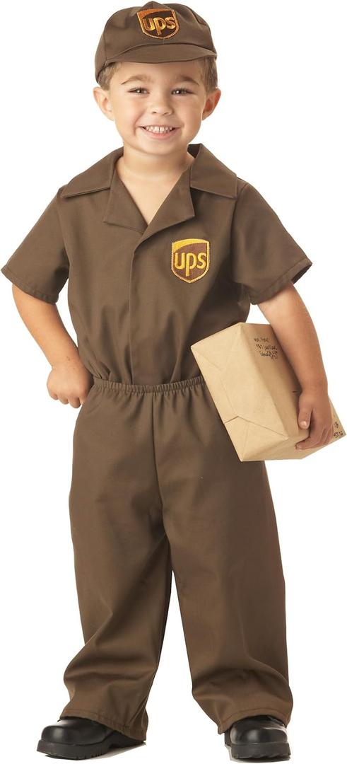 California Costumes Little Boys' UPS Guy Costume Small (2-3) (Brown)