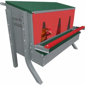 Metal Front/Rear Roll Away Nesting Box, 34", Engineered Multi-Setup Design, 33.5"L x 17.59"W x 20"H