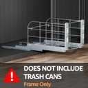 Pull Out Trash Can Under Cabinet with Soft-Close Slides,Heavy Duty 40 Qt Under Sink Trash Can for Kitchen,Garbage Can Not Included, Requires Minimum Cabinets Opening 12" W X 17" D
