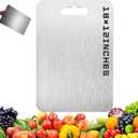 Titanium Cutting Board.100% PureTitanium Cutting Boards For Kitchen.Steel Cutting Boards for Kitchen.Suitable for Kitchen or outdoor Camping TitaniumCutting board (1812 * 0.08)