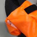 Dog Suspender Boots, Anti-Slip & Fall Waterproof Dog Shoes Leggings, Dog Paw Protector for Small Medium Dogs, Adjustable Dog Boots Pet Shoes for Outdoor Walking Orange,L