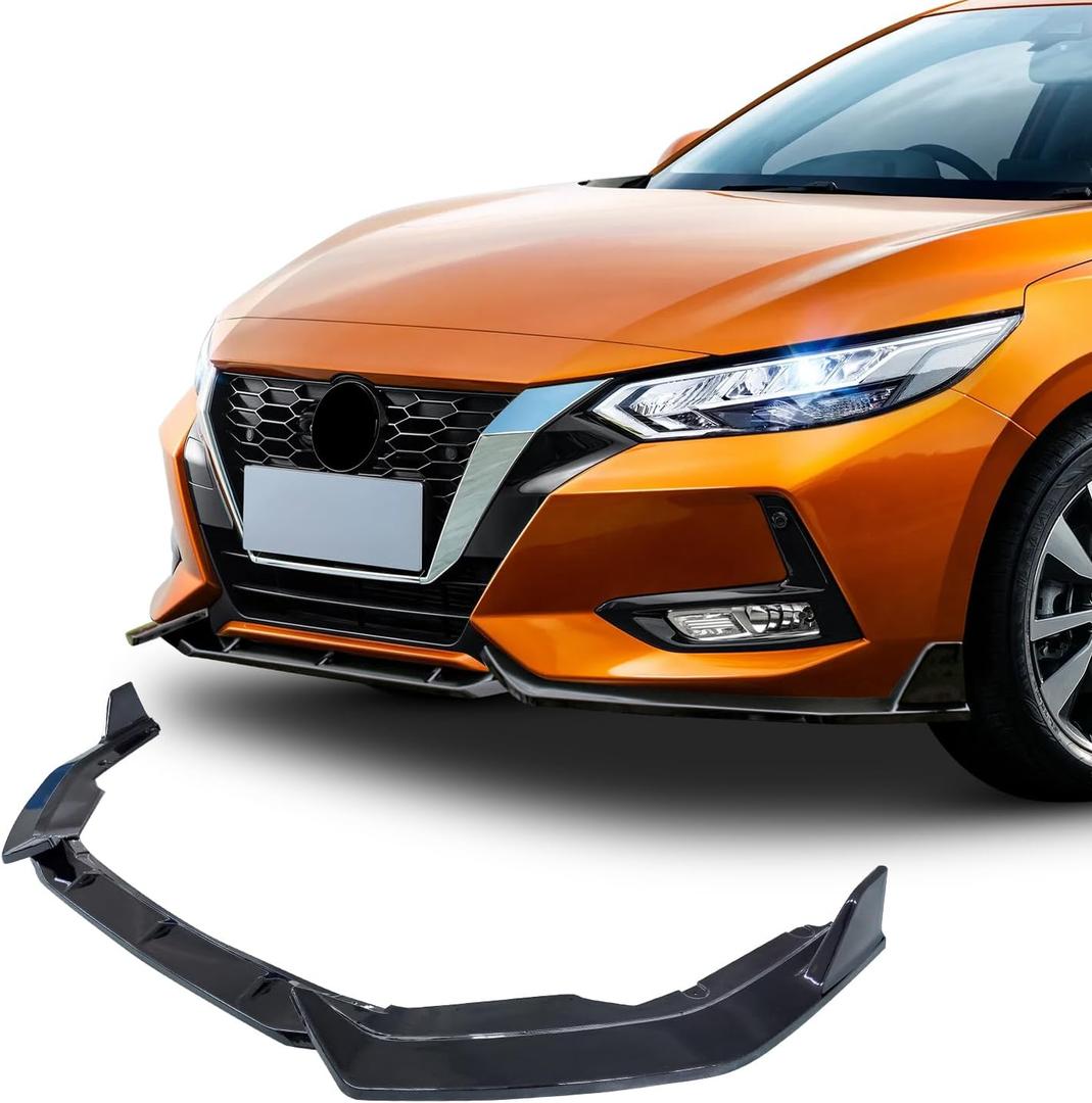 Archaic Front Bumper Lip Spoiler Compatible for 2020-2023 Nissan Sentra [ S SV SR ], Splitter Under Chin Spoiler Body Kit Sentra Accessories