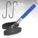 Brake Tools, Brake Caliper Tool, 4 in 1 Universal Disc Brake Caliper Compression Tool, Caliper Piston Compressor Tool with 2 Brake Caliper Hooks, Brake Caliper Press for Car Brake Repair Installation