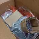 Modern Ceramic Table Lamp, 24.5" Living Room Lamps 3-Way Dimmable Gray Nightstand Lamp with White Shade|Tall Bedside Lamp Desk Decor Lamps for Bedrooms Farmhouse Office End Table Lamps(Bulb Included)