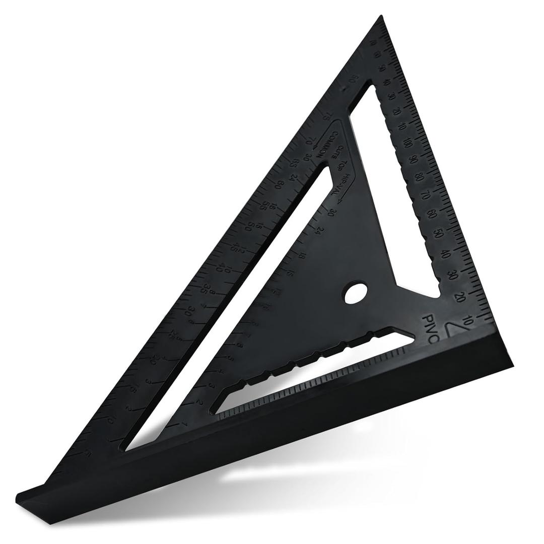7 Inch Plastic Carpenter Square, Triangle Square, Measuring Tool for Carpentry , Engineering, and Construction