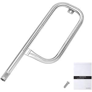 QuliMetal 304 Stainless Steel 60040 Grill Burner Tube for Weber Q1000, Q1200, Q100, Q120, Baby Q, 386001, 386002, 516002, 516001, 50060001, 51060001 Gas Grills, Replacement for 69957/41657, 17 Inch