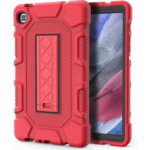 Tablet Case for Samsung Galaxy Tab A7 Lite 8.7 Inch 2021 (SM-T220/T225), Heavy Duty Shockproof Rugged Protective Case, Red