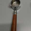 54mm Coffee Bottomless Portafilter, Compatible with Breville Barista Bes 870/878/880 Replacement Parts Bottomless Portafilter（brown）.