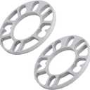 YoRise 2PCS 10 mm Car Wheel Spacers, PCD 100-120mm Aluminum Alloy Hub Centric Wheel Spacer for 4 & 5 Lug, Universal Car Tire Accessory for 4X100, 4X114.3, 5x108, 5x112, 5x120 Bolt Pattern(10MM)