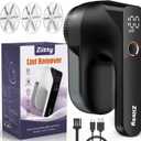 Fabric Shaver - Ziitty Lint Remover for Clothes, Sweater Defuzzer with LCD Display, 3-Speeds, 6-Blade, Type-C Rechargeable, Sweater Shaver to Remove Pilling Fuzz Lint Balls Pills for Clothes Furniture (Large)