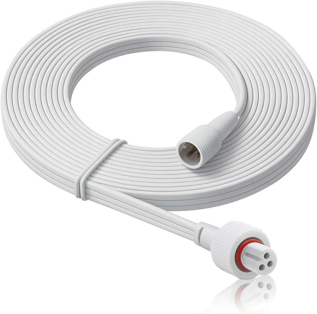 19.6FT Extension Cable for Govee Permanent Outdoor Lights, IP68 Waterproof 3-Pin Power Cord, Compatible with H705A H705B H705C H706A H706B H706C, Outdoor Dots String Light Extension Wire