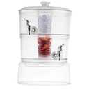 TableCraft 10961 Beverage Dispenser, 2 Gallon, 2-Tier, 12-1/4" x 9-1/8" x 15", styrene acrylonitrile (SAN)