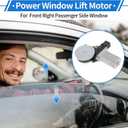 Front Right Passenger Side Power Window Regulator Lift Motor for Honda Civic 2006-2011 No.742963/72210SVAA01 2 Pin Car Window Glass Lift Motor