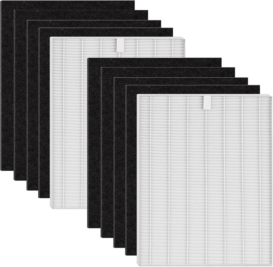 2 Sets D480 Replacement Filter D4 Compatible with Winix D480 Air Purifier, 2 Hepa Filter and 8 Air Filters Felt, Replace Part Number 1712-0100-00, Filter D4