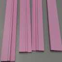 Mahjong Racks with Pushers, Pink Wooden American Mahjong Tile Pushers and Racks Set of 4, with White Printed Mahjong Racks Drawstring Bag, Mahjong Accessories (19.68 Inches)