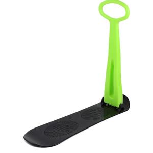 Snow Scooter, Fold-up Snowboard with Handlebar Kick-Scooter Sliding Snow Sled for Kids and Adults, Toddlers Ski Skate