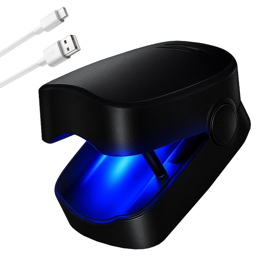 Nail Fungus Laser Treatment LED Light Device,Nail Fungus Light for Toenail Fungus,At-Home Nail Care Tool Black