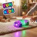 LIDI 2 Pack LED Light up Pull Back Race Cars Toy, Toy Car for Toddlers Boy | Birthday Gifts Easter Basket Stuffers, Christmas Party Gift