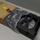 Elevated Dog Bowls, Dog Feeder with 1*Stainless Steel Dishes & 1*Slow Feeder Bowl, 5 Heights Adjustable Raised Stand for Medium Large, Food Dishes with Non-Slip Feet (Black)