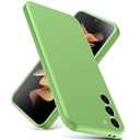 YSLBWLE for Samsung Galaxy S23 Case, Thin Liquid Silicone Case, Shockproof, Slim Thin Phone Case for Samsung Galaxy S23, Full Body Screen Camera Protective Cover-Mint Green 2-sam s23-06