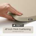 Anti Fatigue Kitchen Mats for Floor | Padded Kitchen Rugs | Non Slip, Cushioned Standing Desk Mat | Waterproof Floor Mat for Home and Office | 17.3" x 28" X 0.47", Beige, 1-Pack | More Dcor